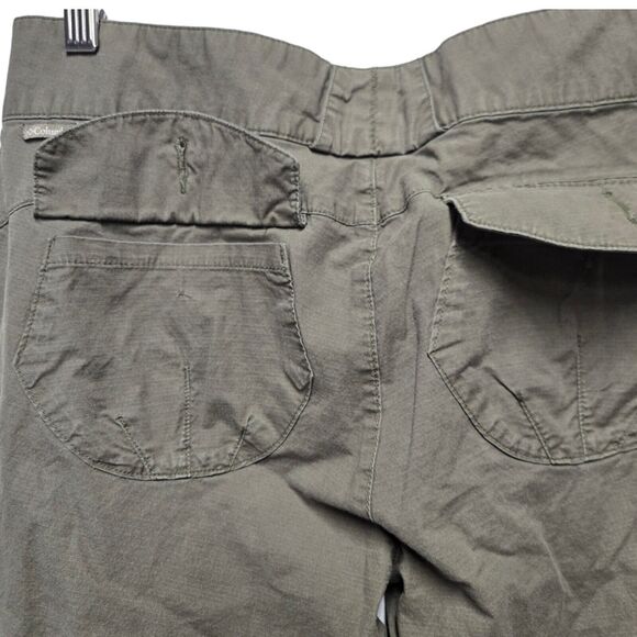 COLUMBIA Pants Green Trail Stretch Size 10 Hiking - Picture 4 of 6